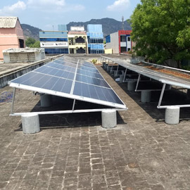 flat roof solar module mounting structure chennai