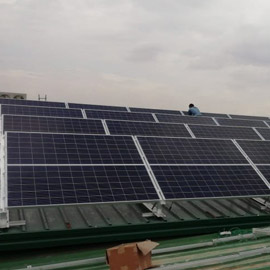 Metal sheet roof solar mounting structure chennai