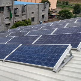 Metal sheet roof solar panel mounting structure