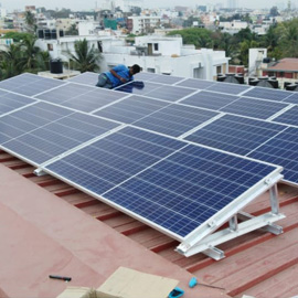 Metal sheet roof solar mounting structure