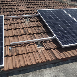 Tile Roof Solar Aluminium Structure India