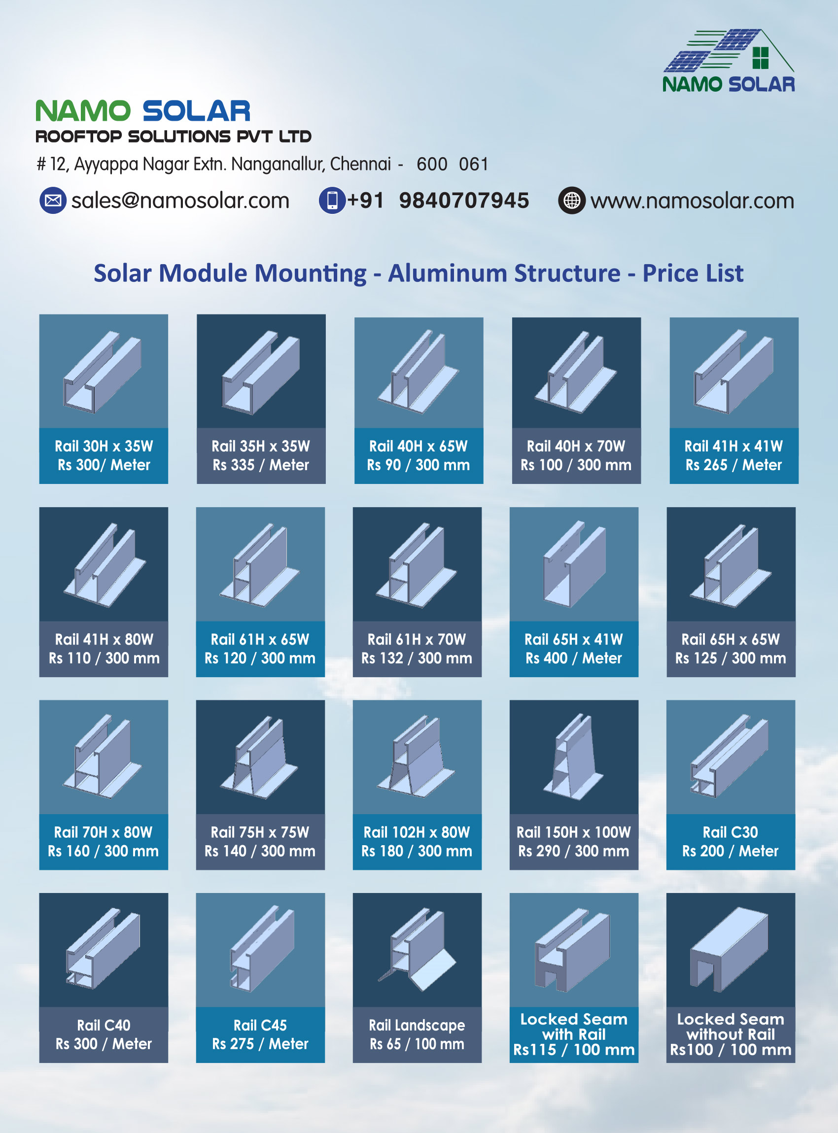 Solar Structure Price in Chennai
